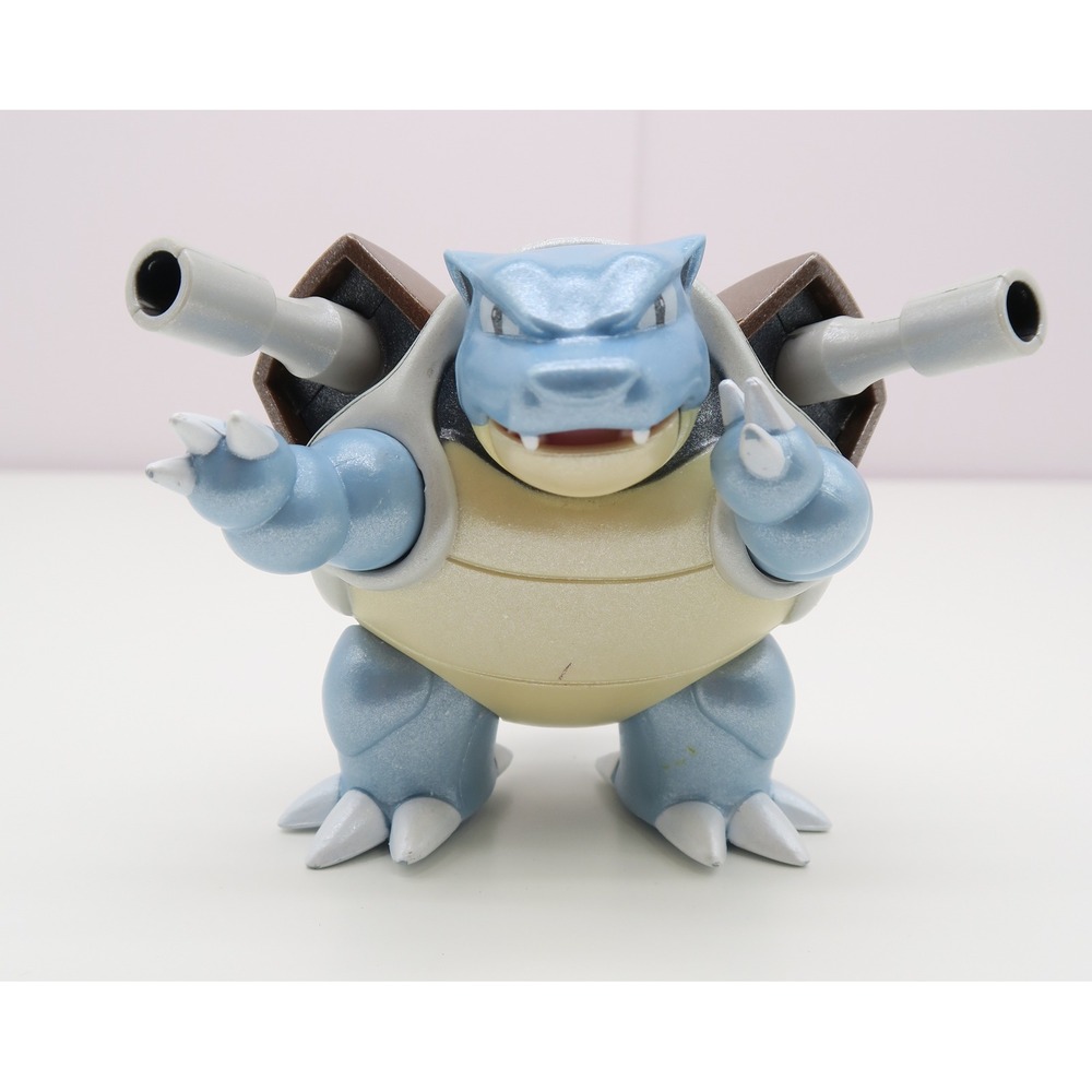 Pokemon Blastoise Action Figure Blue Pearlescent 3 Inch Articulated Cannons 2018